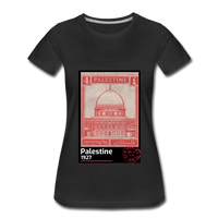 Palestine Stamp Women’s Premium T-Shirt - black